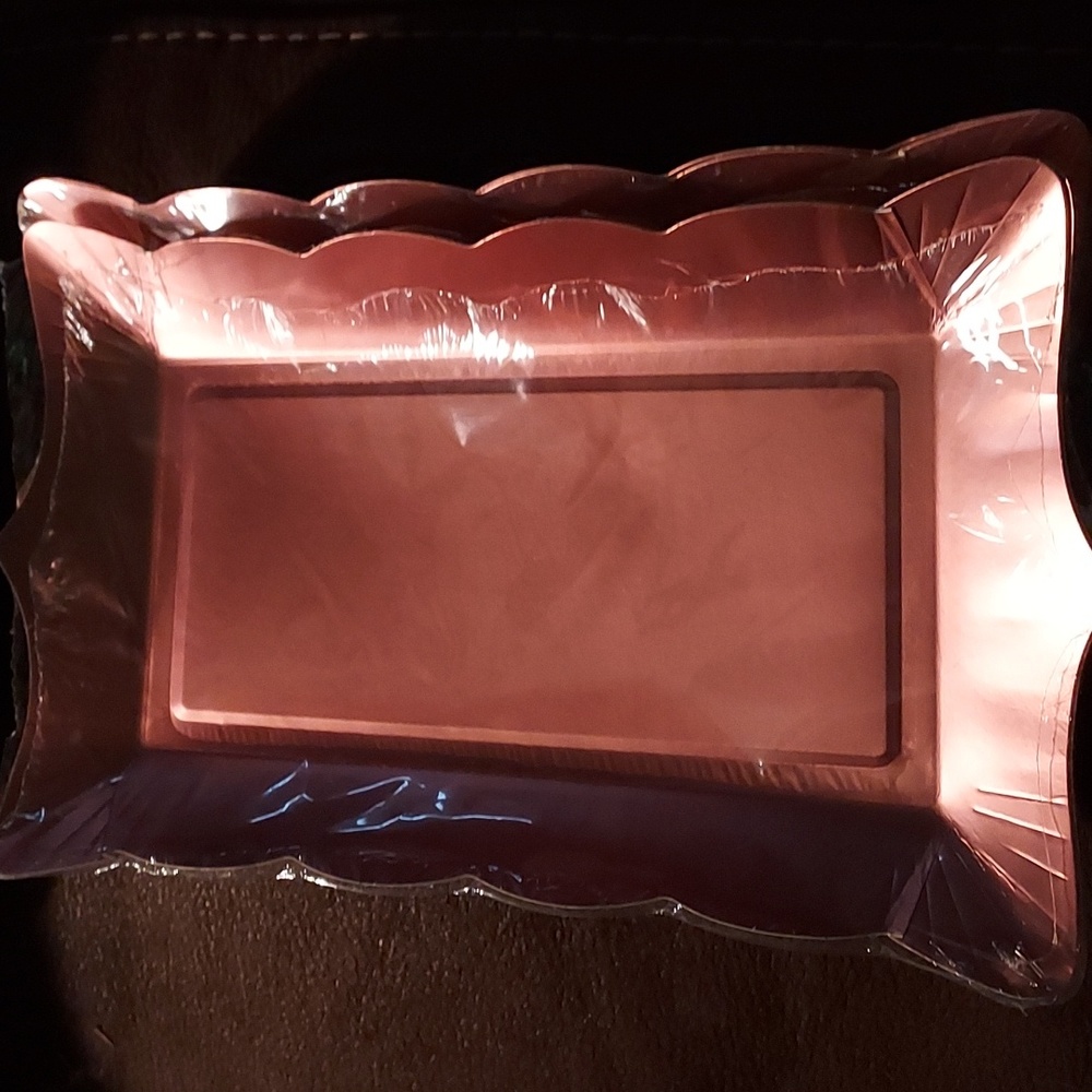 Rose Gold Party Disposable Trays & Napkins